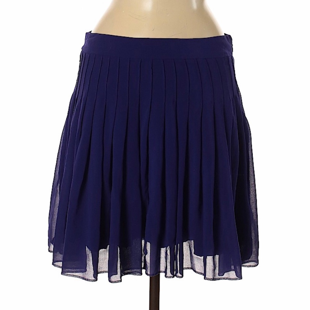 Gap blue / purple pleated skirt
